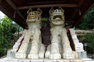 ◆希少 美品 江戸中期（1700年頃）◆中国 清時代 青銅製 狛犬 全長7.3ｃ 宝珠型狛犬